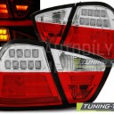 Zadní světla, lampy BMW 3 E90 05-08 sedan, LED proužky, červeno-bílé