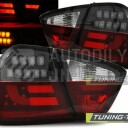 Zadní světla, lampy BMW 3 E90 05-08 sedan, LED proužky, červeno-bílo-černé