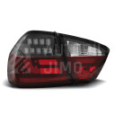 Zadní světla, lampy BMW 3 E90 05-08 sedan, LED proužky, červeno-bílo-černé