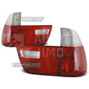 Zadní světla, lampy BMW X5 E53 99-06, červeno-bílé