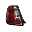 Zadní světla, lampy Fiat 500 07-, červeno-bílé