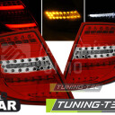 Zadní světla, lampy Mercedes C W204 07-10, combi, LED proužky, červeno bílé