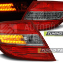 Zadní světla, lampy Mercedes C W204 07-10, sedan, LED, červeno-kouřové