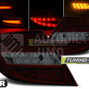 Zadní světla, lampy Mercedes C W204 07-10, sedan, LED proužky, červeno-kouřové