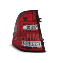 Zadní světla, lampy Mercedes M W163 98-05, LED, červeno-bílé