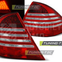 Zadní světla, lampy Mercedes S W220 98-05, LED, červeno-bílé