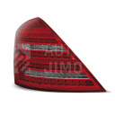 Zadní světla, lampy Mercedes S W221 05-09, LED, červeno-bílé