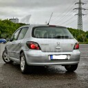 Zadní světla, lampy Peugeot 307 01-07, černé