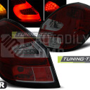 Zadní světla, lampy Škoda Fabia II 07-14, LED proužky, červeno-kouřové