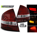 Zadní světla, lampy Škoda Octavia II 04-, hb, LED proužky, červeno-bílé