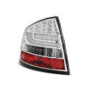 Zadní světla, lampy Škoda Octavia II 04-, hb, LED proužky, chromové