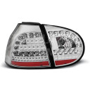 Zadní světla, lampy Volkswagen Golf 5 03-09, LED, chromové