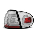 Zadní světla, lampy Volkswagen Golf 5 03-09, LED proužky, chromové