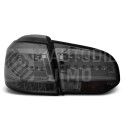 Zadní světla, lampy Volkswagen Golf 6 08-12, LED proužky, kouřové