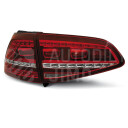 Zadní světla, lampy Volkswagen Golf 7 13-, LED, červeno-bílé, GTI look