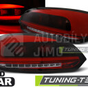 Zadní světla, lampy Volkswagen Scirocco III 08-14, LED proužky, červeno-kouřové