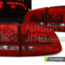 Zadní světla, lampy Volkswagen Touran II 10-, LED, červeno-bílé