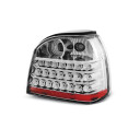 Zadní světla, lampy VW Golf III 91-97 hb/cab, LED, chromové