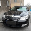 Zimní clona chladiče Škoda Octavia 2 facelift celkový pohled na vůz