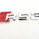 Znak, logo, emblém, nápis Audi RS3, 3D, nalepovací  