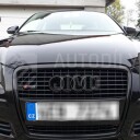 Znak, logo, emblém, nápis Audi S-line 3D černý - na př. masku