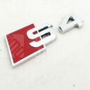 Znak, logo, emblém, nápis Audi S4, 3D, nalepovací 