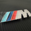 Znak, logo, emblém, nápis BMW M power 3D - na přední masku - kovový