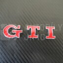 Znak, logo, emblém, nápis GTI 3D - samolepící