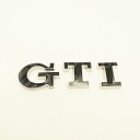 Znak, logo, emblém, nápis GTI 3D - samolepící, černý