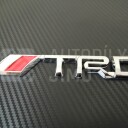 Znak, logo, emblém, nápis Toyota TRD 3D - samolepící, chromový