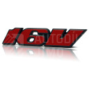 Znak, logo, emblém, nápis VW 16V červený - nalepovací  