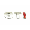 Znak, logo, emblém, nápis VW GTI 3D, červené I - samolepící