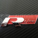 Znak, logo, emblém, nápis VW R-Line 3D - červený