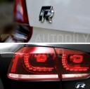 Znak, logo, emblém, nápis VW R-Line 3D, kovový - black