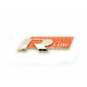Znak, logo, emblém, nápis VW R-Line 3D - oranžový