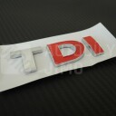 Znak, logo, emblém, nápis VW TDI 3D - samolepící