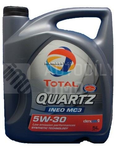 Motorový olej TOTAL QUARTZ INEO MC3 SAE 5W-30 5l
