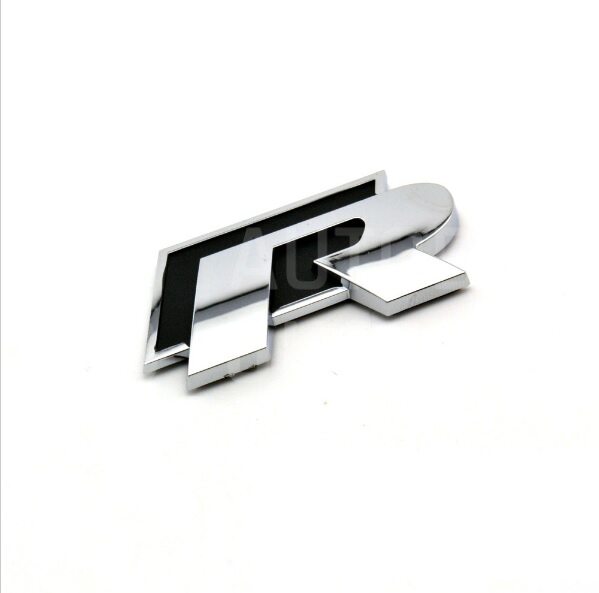 Znak, logo, emblém, nápis VW R-Line 3D, kovový - black