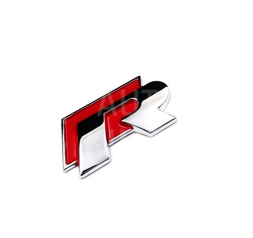 Znak, logo, emblém, nápis VW R-Line 3D, kovový - red
