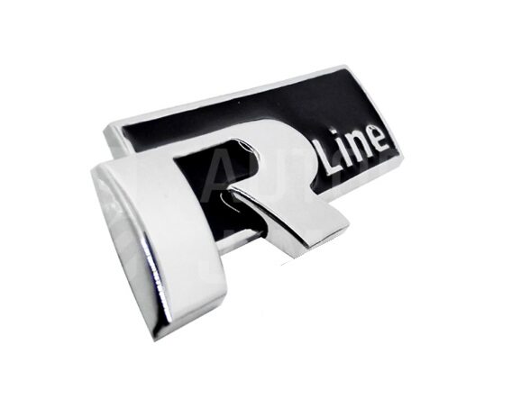 Znak, logo, emblém. nápis VW R-Line 3D - černý