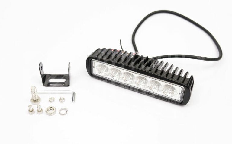 Superlight 18W CREE 12 / 24V přídavné pracovní světlo LED hranaté