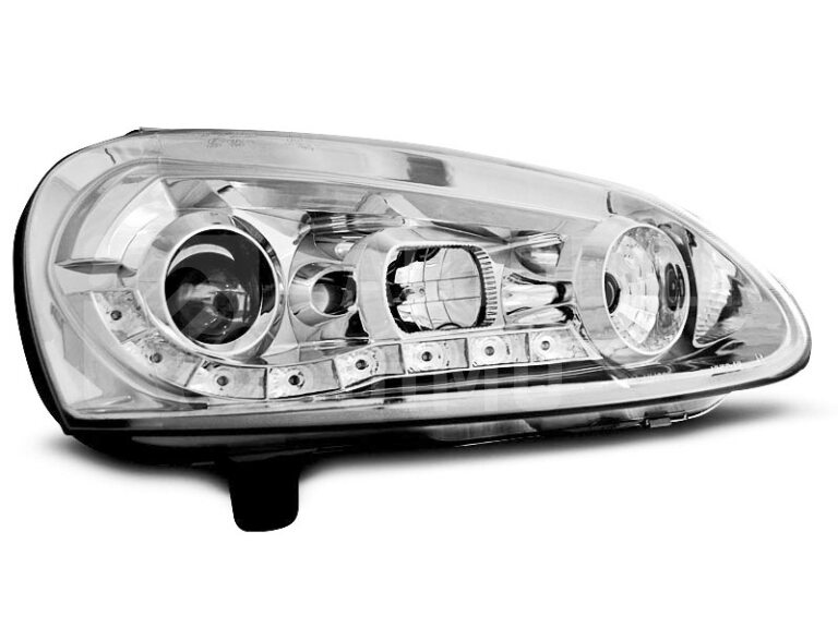 Přední světla, lampy VW Golf V 03-08 Day light chromové H1