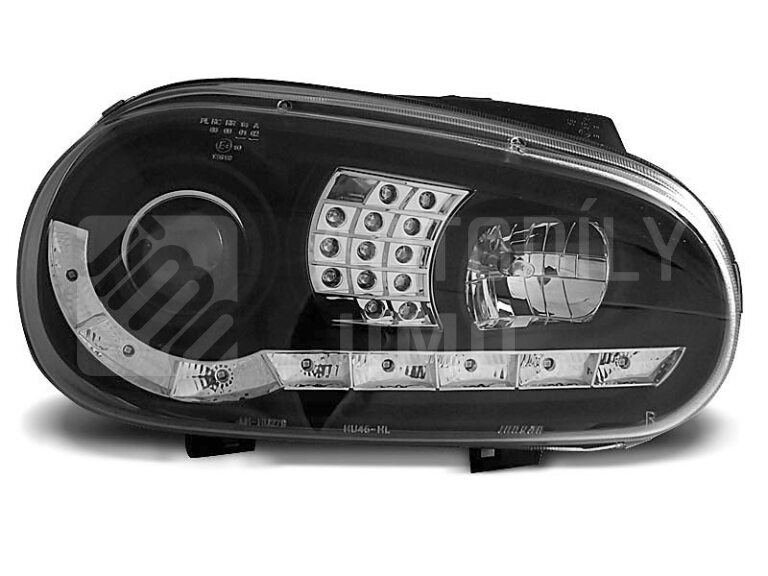 Přední světla, lampy VW Golf IV 97-04 Day light chromové H1