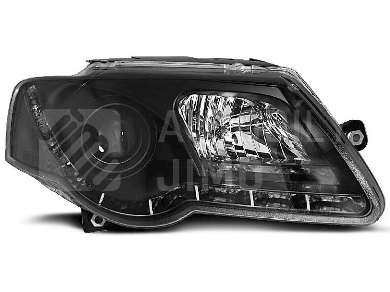 Přední světla, lampy VW Passat B6 3C 05-10 Day light černé H7/H1